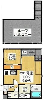 Grandtic Residence 堀田 間取図