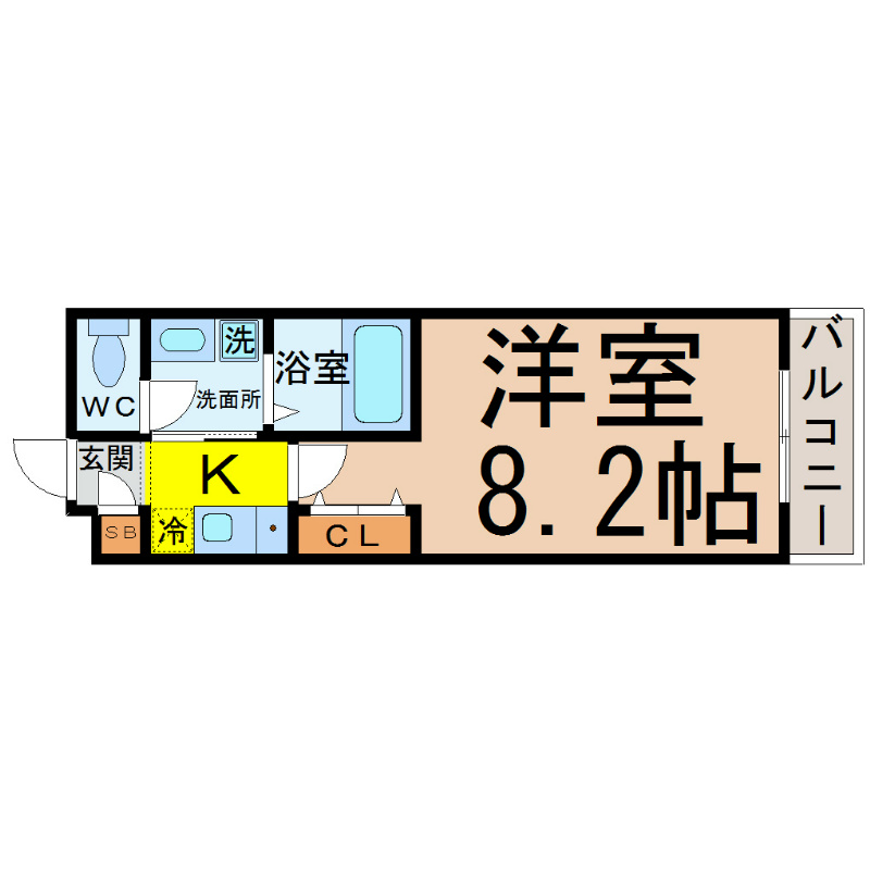 フォレストパーク 洋室8.2帖　南向き