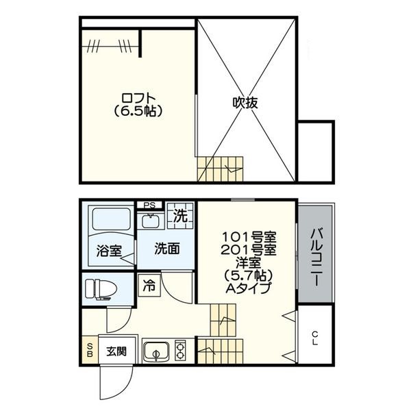 ジュネス明治 間取図