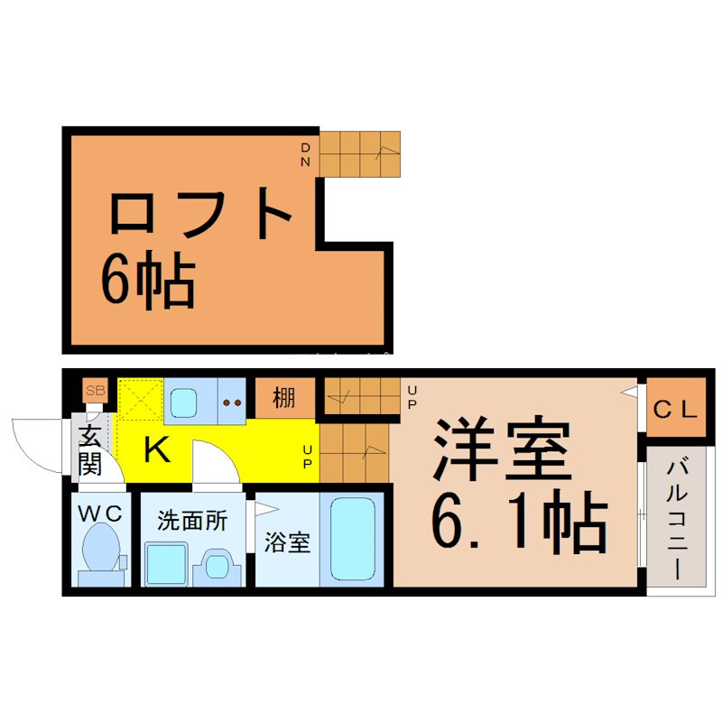 クリークコート 間取図
