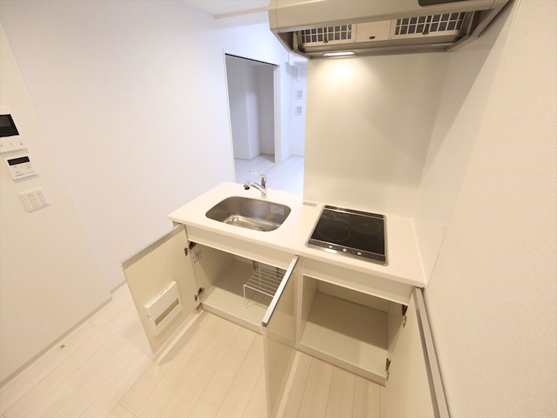 Ｅ－ｃｉｔｙ大須 システムキッチン（ＩＨ2口コンロ付）カウンターキッチン