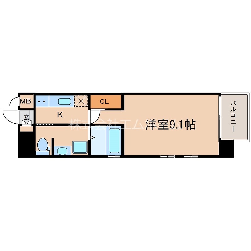 プレシャスコート金山 洋室9.1帖　オール電化