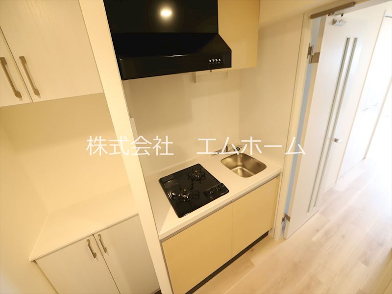 セントフィオーレ岩塚 システムキッチン（ガス2口コンロ付）