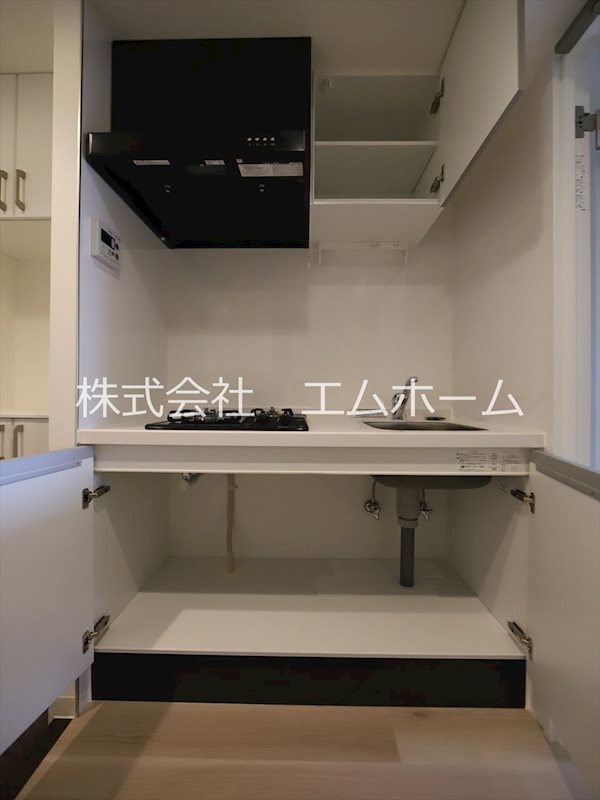 セントフィオーレ岩塚 システムキッチン（ガス2口コンロ付）