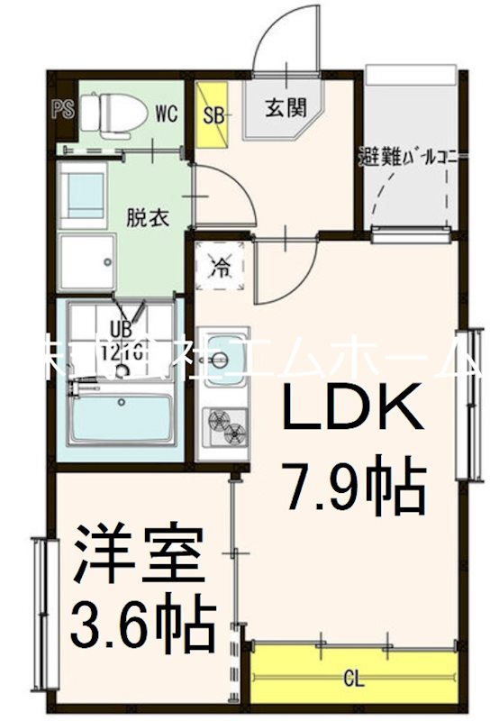 Ｈａｒｍｏｎｙ　Ｔｅｒｒａｃｅ本陣 間取図