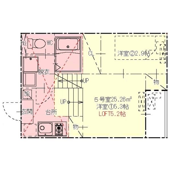 ハーモニーテラス伝馬III 間取図