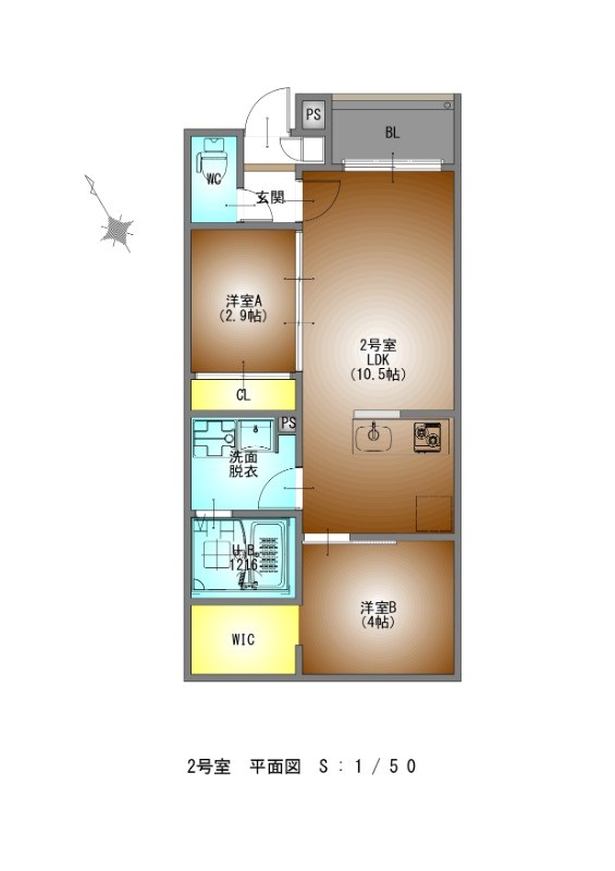 ＲＥＧＡＬＥＳＴ ＺＩＯＮ神宮の杜 間取図　ＬＤＫ10.5帖　脱衣洗面所　バルコニー