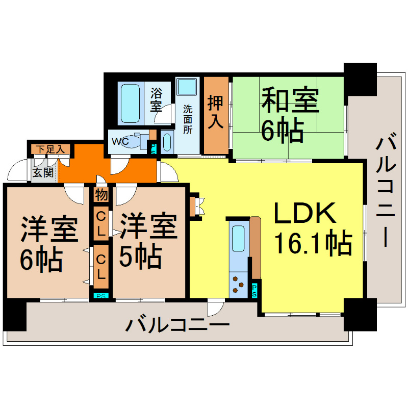 シティオ上前津 間取図