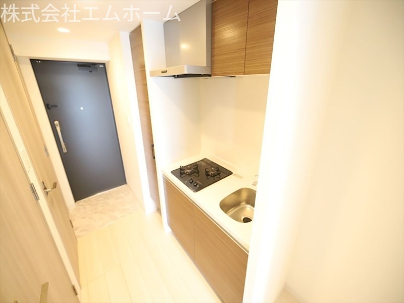 S－RESIDENCE神宮西駅前ａｓｃｅｎｔ システムキッチン（２口ガスコンロ）