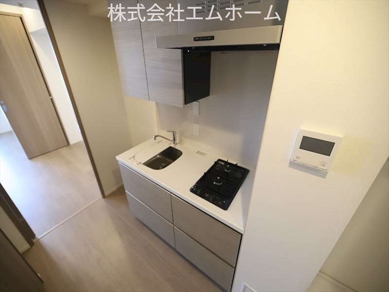 ザ・パークハビオ名古屋松原 システムキッチン（２口ガスコンロ）