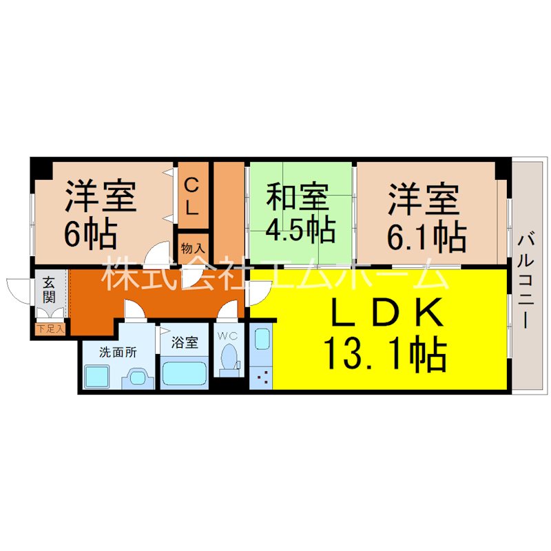 シティ・ライフ城下  間取り