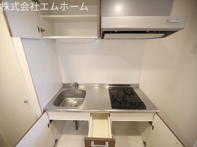 アールズコート新瑞橋駅前 システムキッチン　ガスコンロ2口