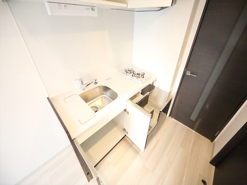 エステムコート名古屋上前津 システムキッチン（ガス2口コンロ付）　同仕様写真