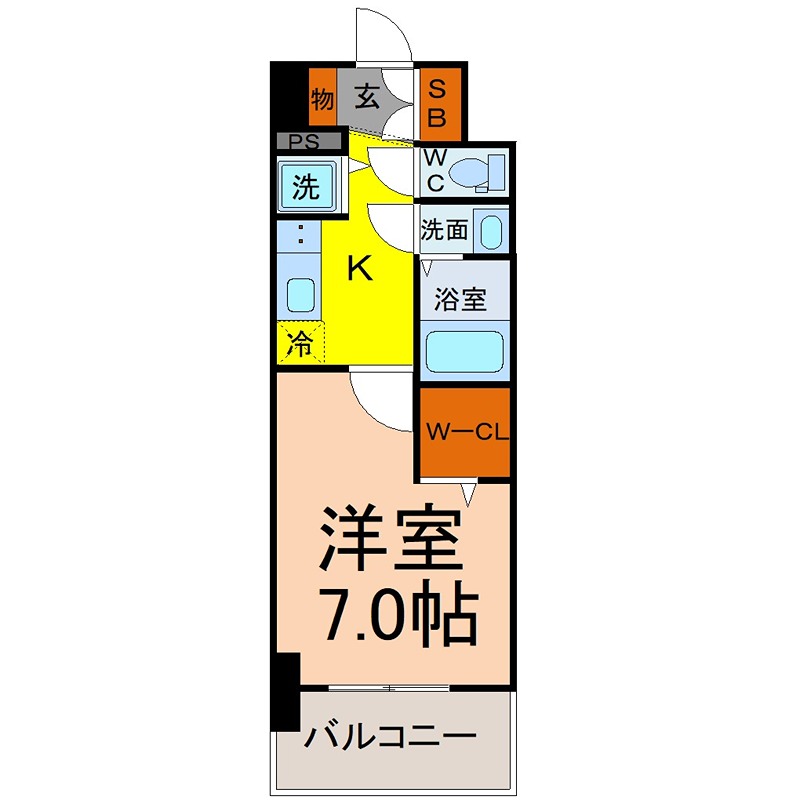エスリード金山ル・グラン 洋室7帖　ウォークインクローゼット