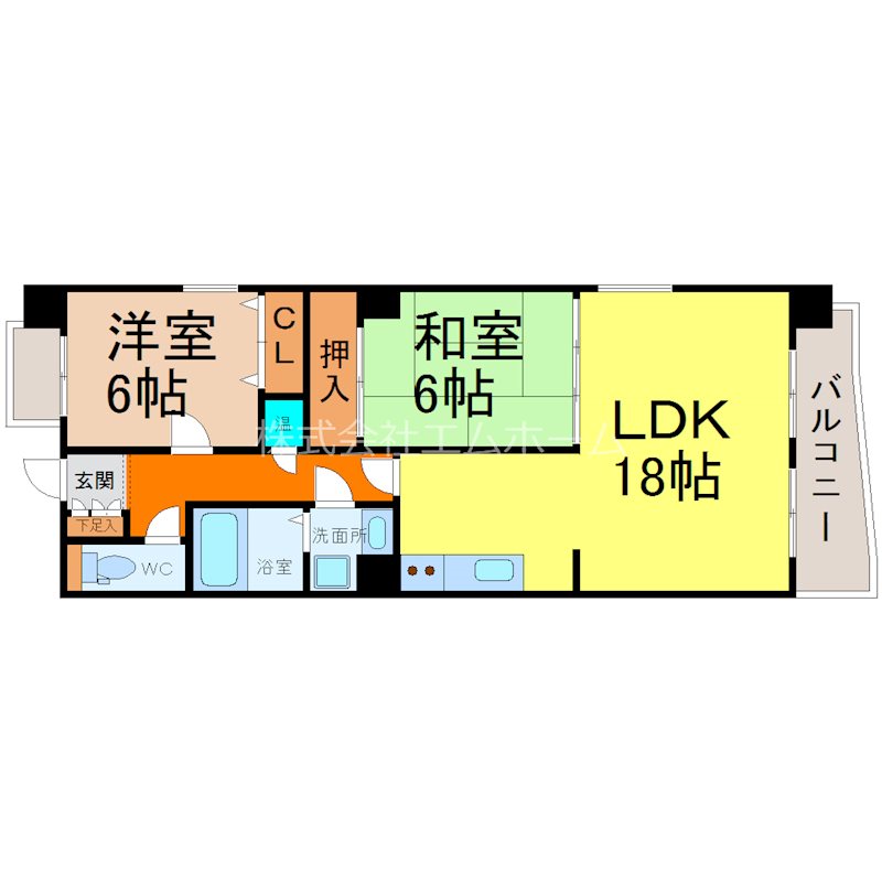 リーベンイセヤマ 間取図