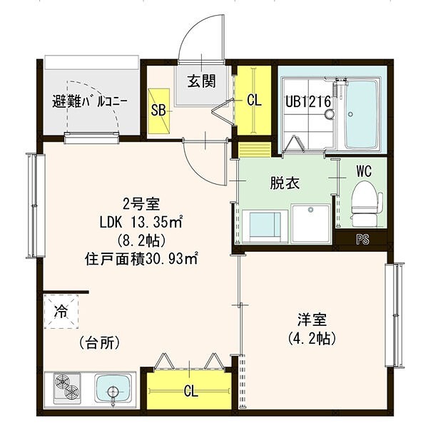 グランテラス烏森 間取図