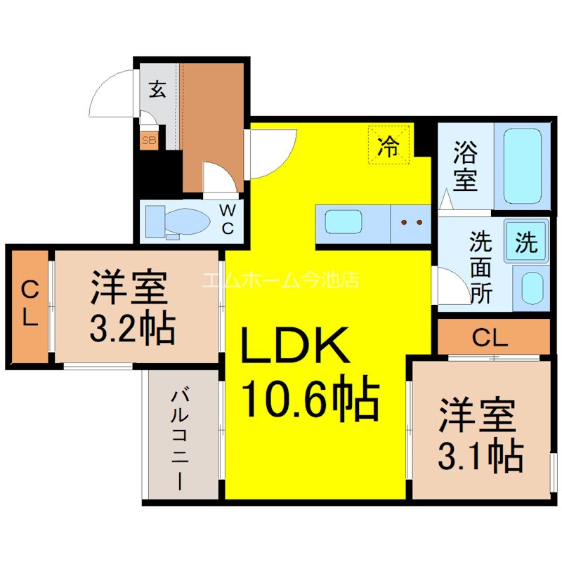 REGALEST WOOD TERRACE JOSHIN 間取図
