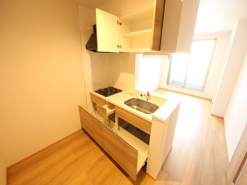 REGALEST WOOD TERRACE JOSHIN システムキッチン（ガス2口コンロ付）　同仕様写真