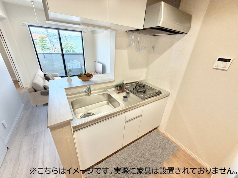 ｒｏｂｏｔ ｈｏｍｅ 本笠寺 システムキッチン（ガス2口コンロ付）　同仕様写真
