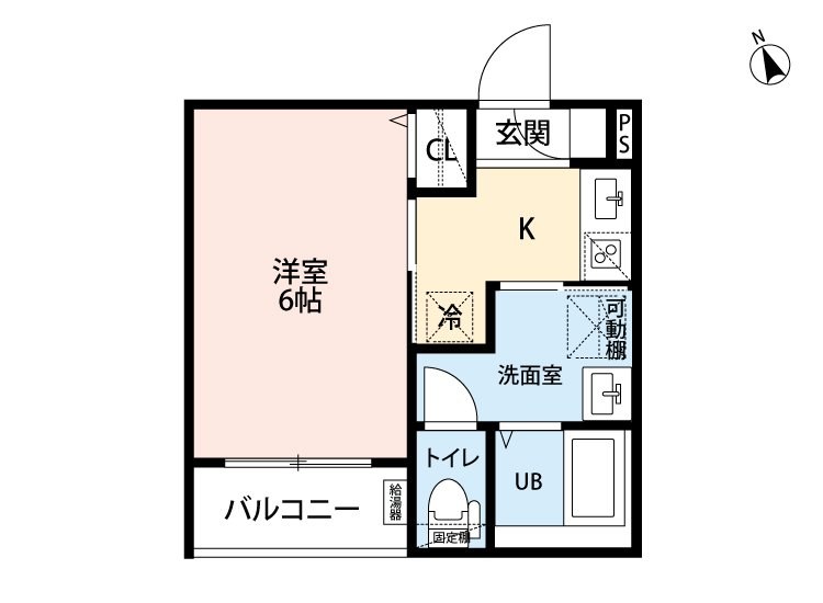ｒｏｂｏｔ ｈｏｍｅ 新守山 間取図　洋室6帖　脱衣洗面所
