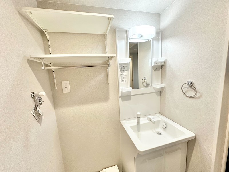 ｒｏｂｏｔ ｈｏｍｅ 新守山 脱衣所　独立洗面台（シャンプードレッサー付）　同仕様写真